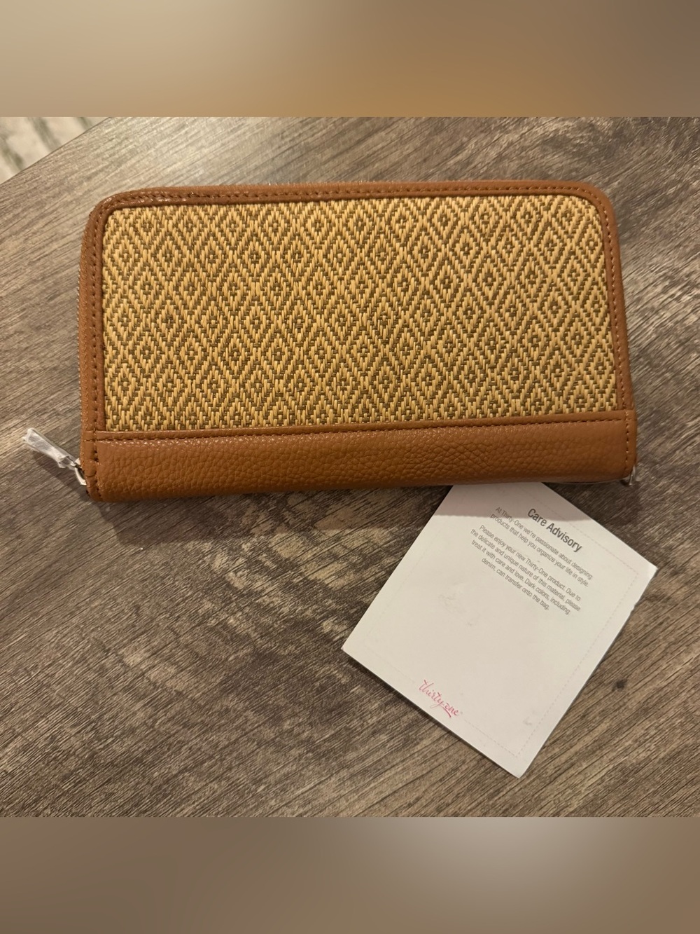 Thirty-One "All About the Benjamins" Wallet – Diamond Straw (NWT)